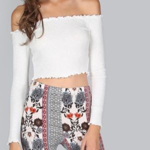 NWOT white crop top!